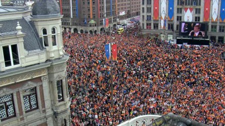 Het publiek op de Dam